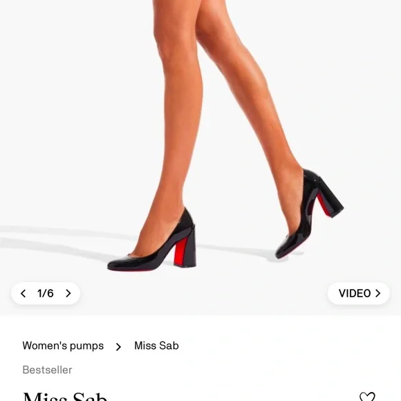 NIB Louboutin Glossy Patent Leather Chunky Heels - Picture 6 of 16